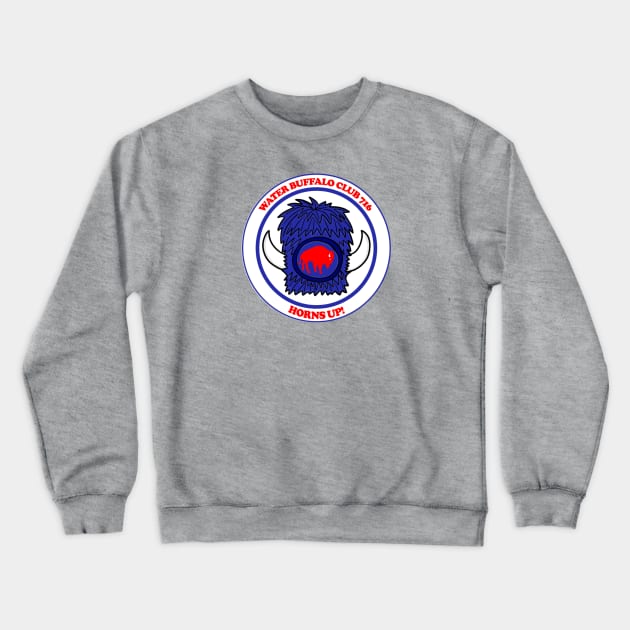 Water Buffalo Club 716 - Horns Up! Crewneck Sweatshirt by Water Buffalo Club